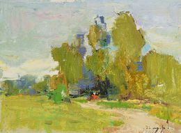 Painting, Warm Summer, Alexander Shandor