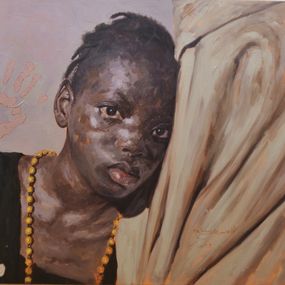 Painting, Regardless - 21st Century, Contemporary, Figurative Portrait, Children, Jewellery, John Ali