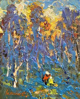 Gemälde, Morning frost, Ivanyuk Oleksiy