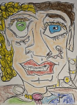 Fine Art Drawings, Autoportrait d'Anis et Thorayya, Andrih Thayfinin