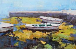 Gemälde, Montenegrin Boats, Tetiana Shendryk