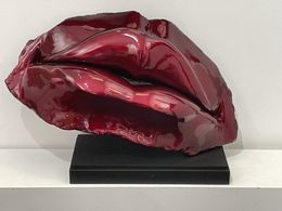Skulpturen, Sensual Lips in candy red, Rene Rikkelman