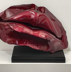 Skulpturen, Sensual Lips in candy red, Rene Rikkelman