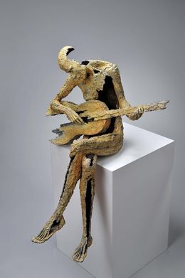 Sculpture, Guitarist, Jacques Van Den Abeele