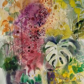 Gemälde, Abstrait Fleurs / Série 24 bouquets de saison, Nadia Bodnar