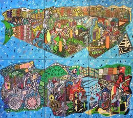 Painting, Sète Countryside, Mike Jacobs