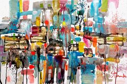 Painting, Rainy music-V, Stanislav Bojankov