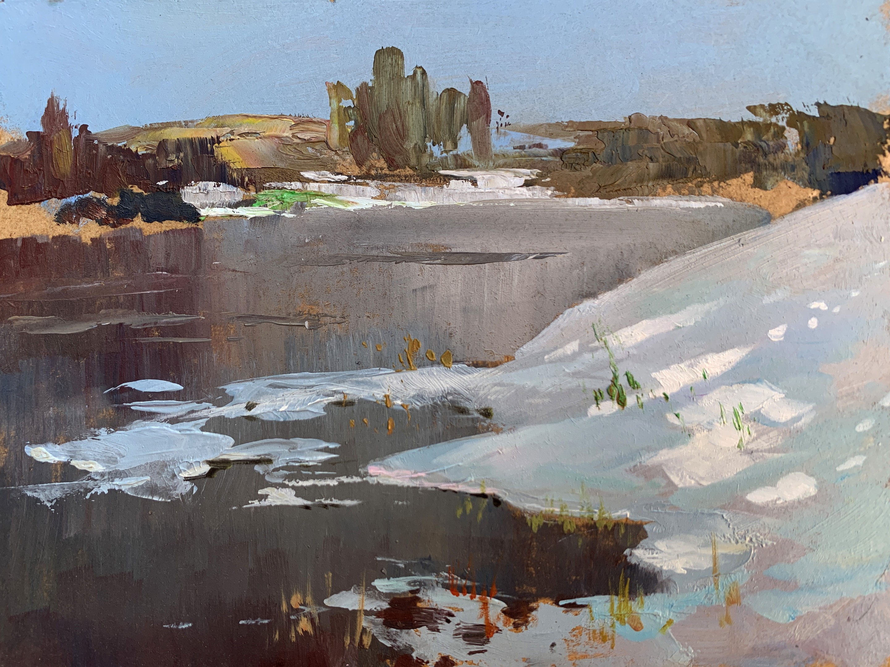 Suprunchuk Yuriy, Thawed river Suprunchuk Yuriy, Thawed river