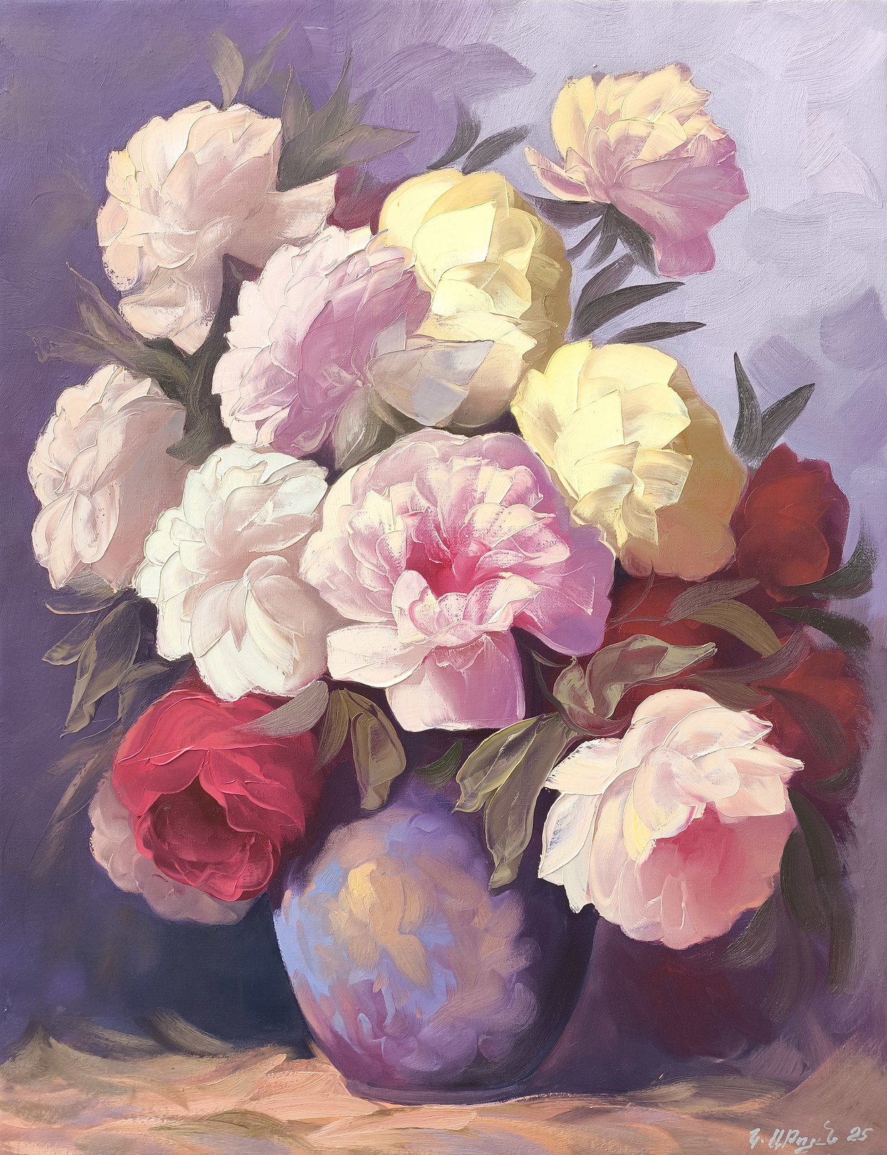 Kamo Atoyan, Elegance of Peonies Kamo Atoyan, Elegance of Peonies
