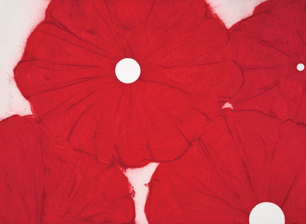 Donald Sultan, Four Red Poppies April 24 Donald Sultan, Four Red Poppies April 24