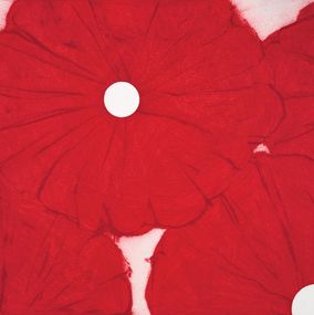 Print, Four Red Poppies April 24, Donald Sultan