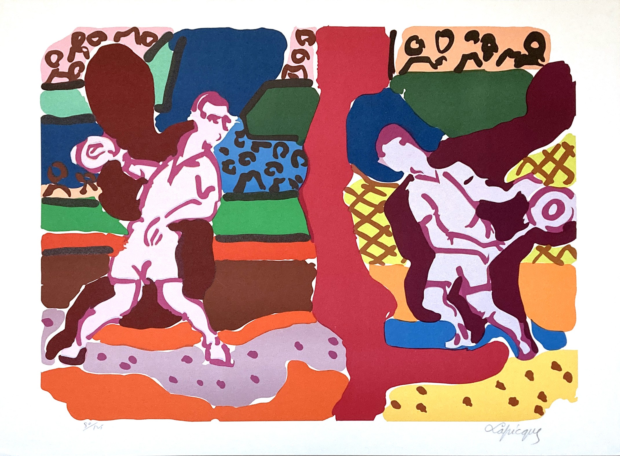 Charles Lapicque, Tennis, le simple Charles Lapicque, Tennis, le simple