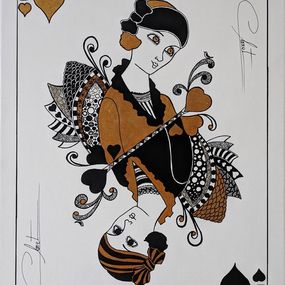 Gemälde, Dame de Coeur 3, Véronique Clanet
