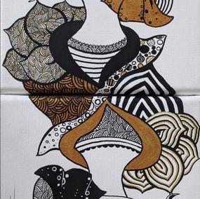 Peinture, Dame de Coeur 4, Véronique Clanet