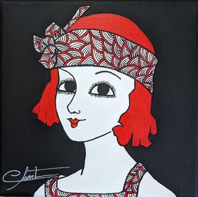 Peinture, La belle Honorine 3, Véronique Clanet