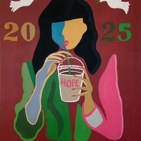 Gemälde, Peace & Hope, Lilian Rigobert