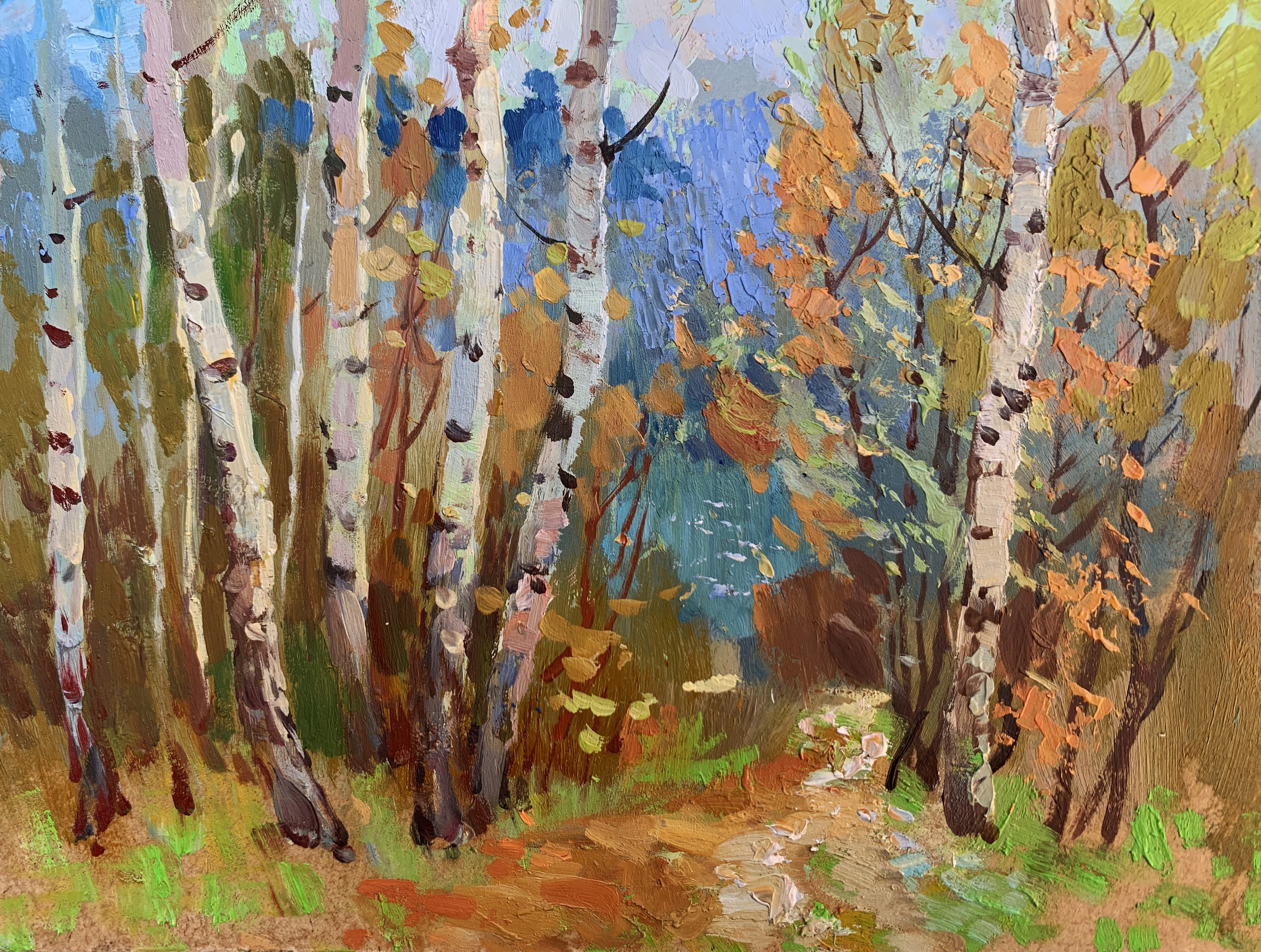 Suprunchuk Yuriy, Autumn birch grove Suprunchuk Yuriy, Autumn birch grove