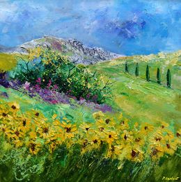 Peinture, Sunflowers, Pol Ledent