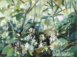 Painting, Freshness. Foliage green painting, Momalyu Liubov Kriuchkova