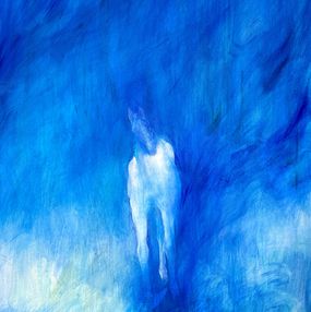 Painting, Blue Horse, Zakhar Shevchuk