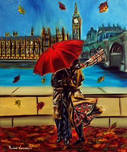 Gemälde, London Embrace, Ruslana Levandovska