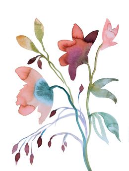 Gemälde, Floral No. 40, Elizabeth Becker