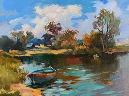 Gemälde, Preparing for fishing, Suprunchuk Yuriy