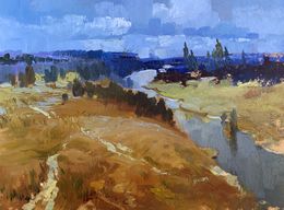 Painting, The river flows into the distance, Suprunchuk Yuriy