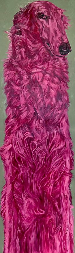 Peinture, Pink Dog, Inga Makarova