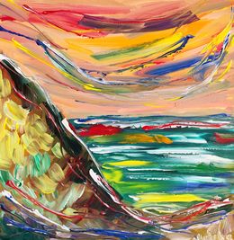 Painting, Charming Cliffview, Natalya Mougenot