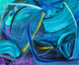 Peinture, Dreaming in the blue city, Natasa Krstic