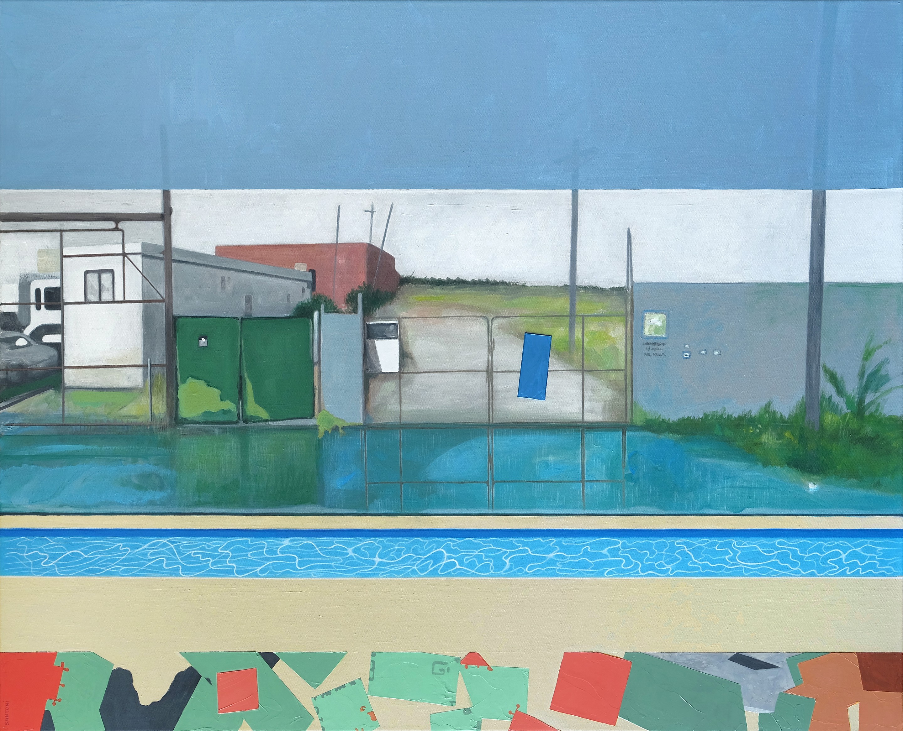 Patrick Santoni, Pool with industrial zone Patrick Santoni, Pool with industrial zone
