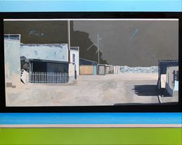 Gemälde, Pool with desert, Patrick Santoni