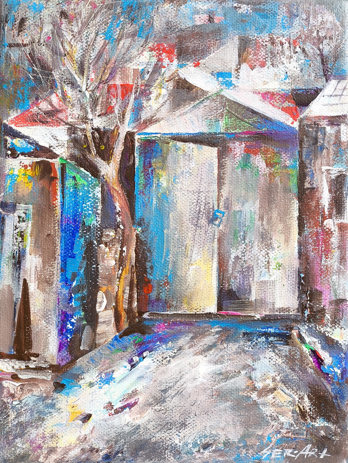 Seyran Gasparyan, Snow-Dusted Corner Seyran Gasparyan, Snow-Dusted Corner