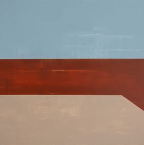 Gemälde, Azure, maroon & grey, Michele Simonetti