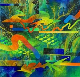 Gemälde, Reorganization (2), Blackzao