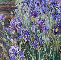 Painting, Irises, Nadezda Stupina
