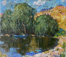 Gemälde, In a boat on the lake, Ivanyuk Oleksiy