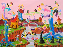 Painting, Le jardin des plaisirs, Françoise Leblond