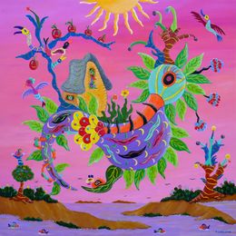 Painting, Le jardin des délices, Françoise Leblond