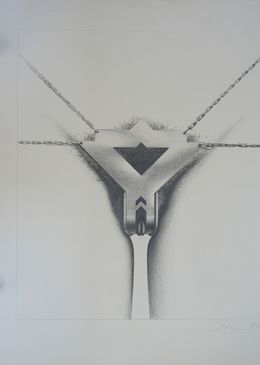 Dessin, Eroto Study 1- Treasure (Chastity Belt), Osse Müller
