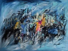 Painting, Le bleu de l'océan, Âme Sauvage