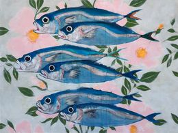 Peinture, Sardines, Karenina Fabrizzi