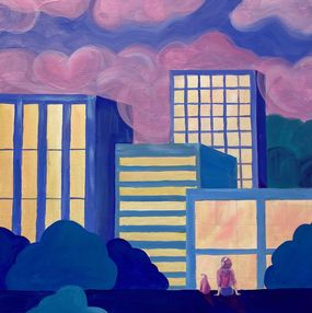 Gemälde, Clouds Burst Like Bubbles, Yeju Kwon