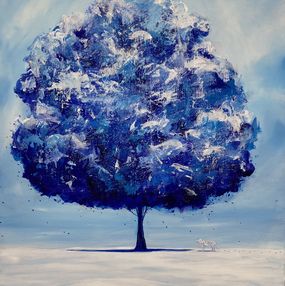 Painting, White Tiger Tree, Yeju Kwon