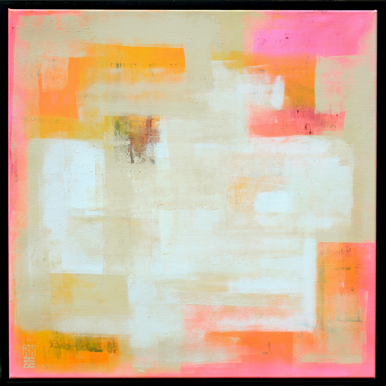 Ronald Hunter, Untitled yellow pink & camel Ronald Hunter, Untitled yellow pink & camel