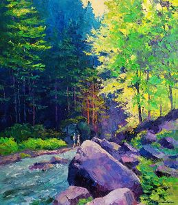 Painting, Mountain gorge, Boris Serdyuk