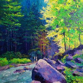 Gemälde, Mountain gorge, Boris Serdyuk