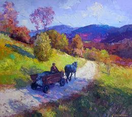 Gemälde, Mountain road, Boris Serdyuk