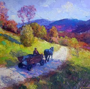 Gemälde, Mountain road, Boris Serdyuk
